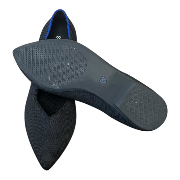 Rothy's Black Flats with Blue Trim - Picture 5 of 5